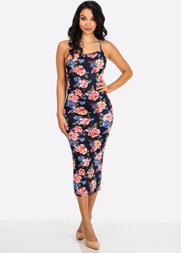 A100 - Floral Pencil Dress 