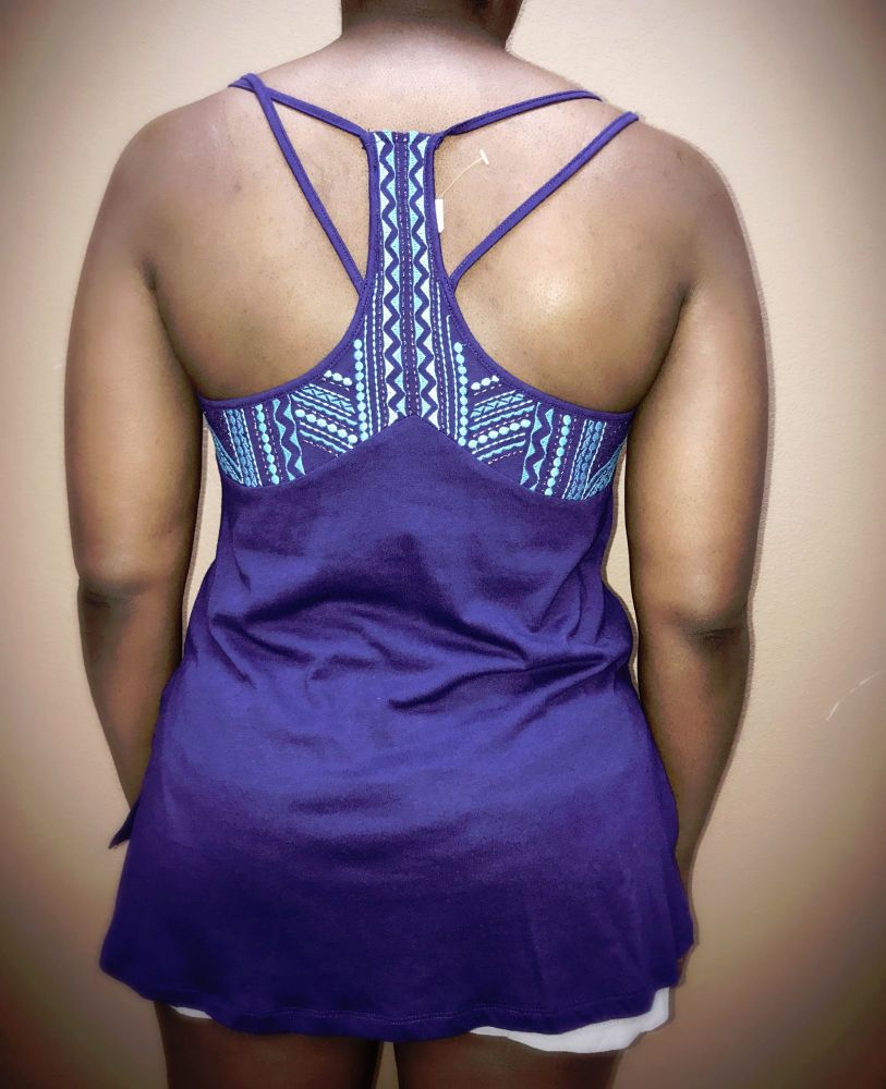 Embroidered Multi Tank Top Size: S
