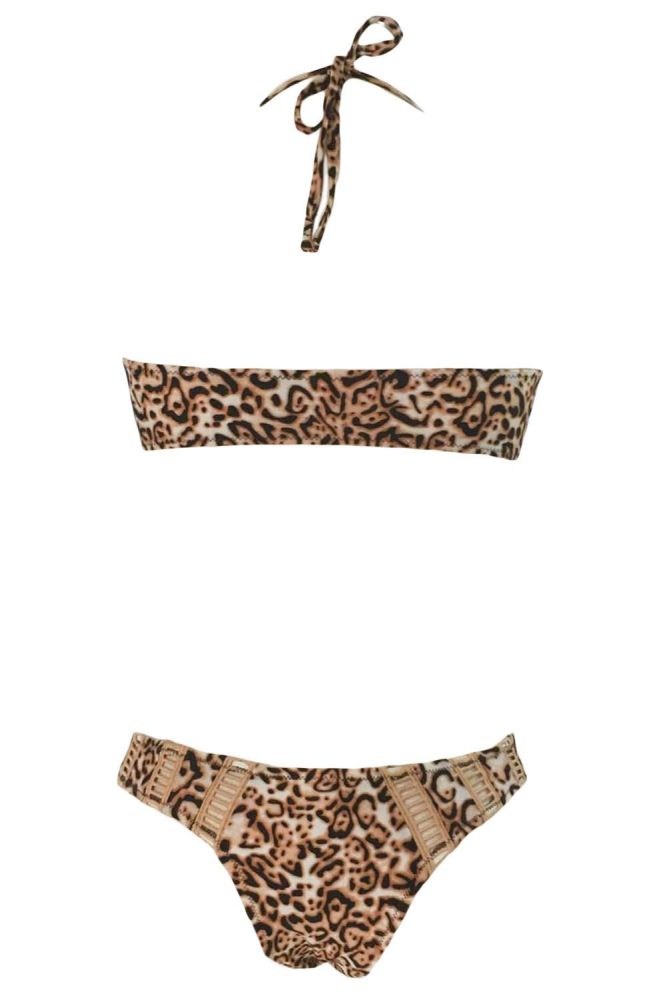 Leopard Print Two Piece Swimsuit|Size: M 