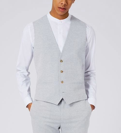 Light Blue Suit Vest Size: 38