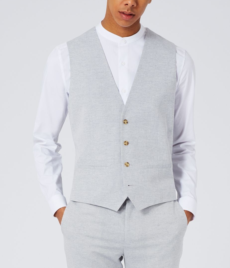 Light Blue Suit Vest Size: 48