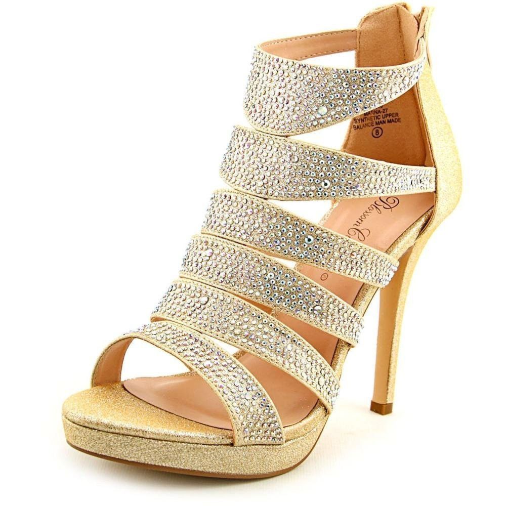 De Blossom Stoned Caged Heels|Size: 7.5