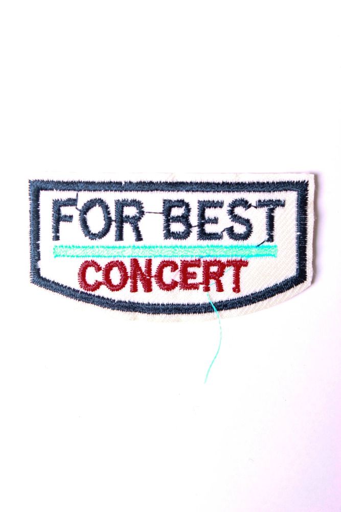 Iron On For Best Concert Patch