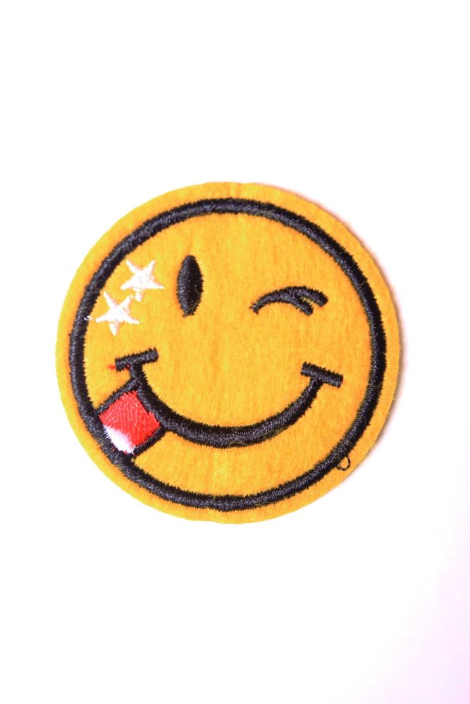 Iron On Smiley Face Patch