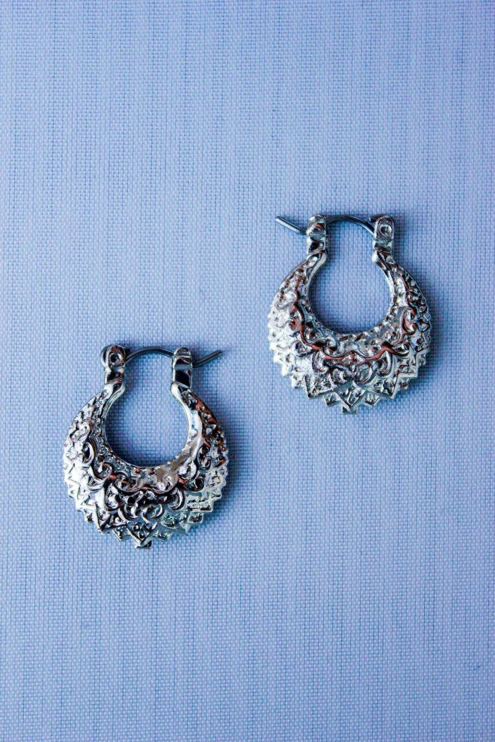 Fashion Silver Small Hoops