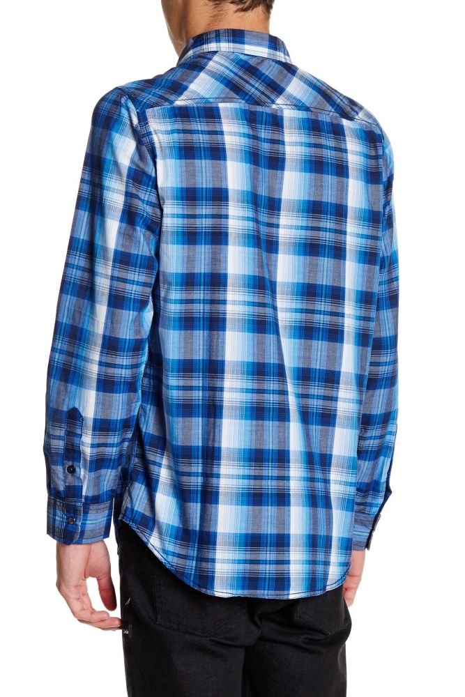Plaid Regular Fit Long Sleeve Shirt Size: S
