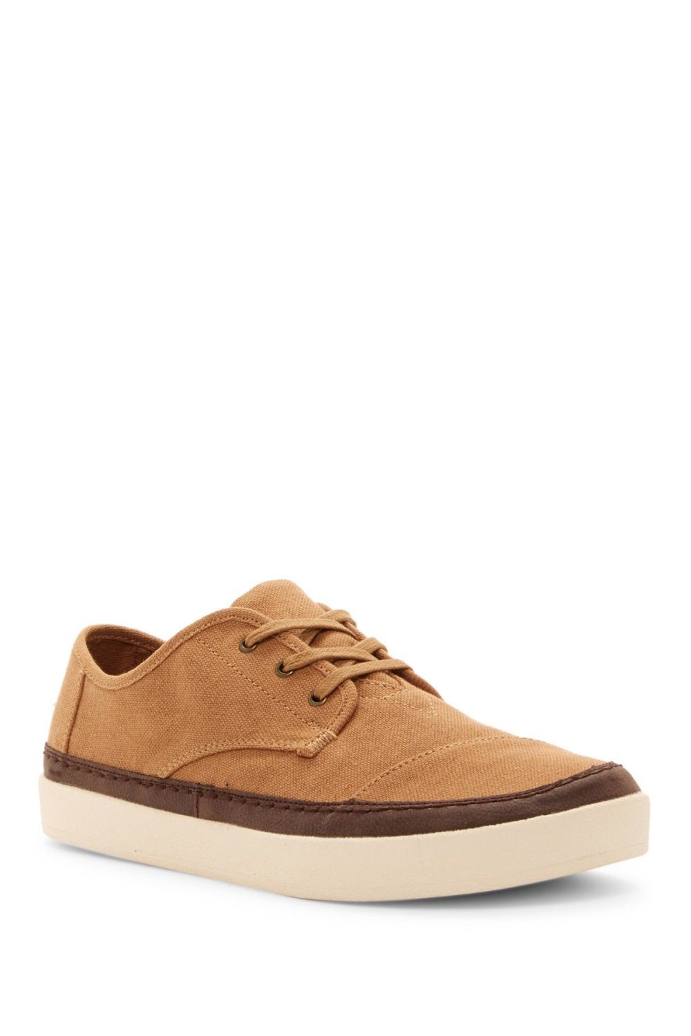 Toms Lace-up Canvas Sneaker Size: 8