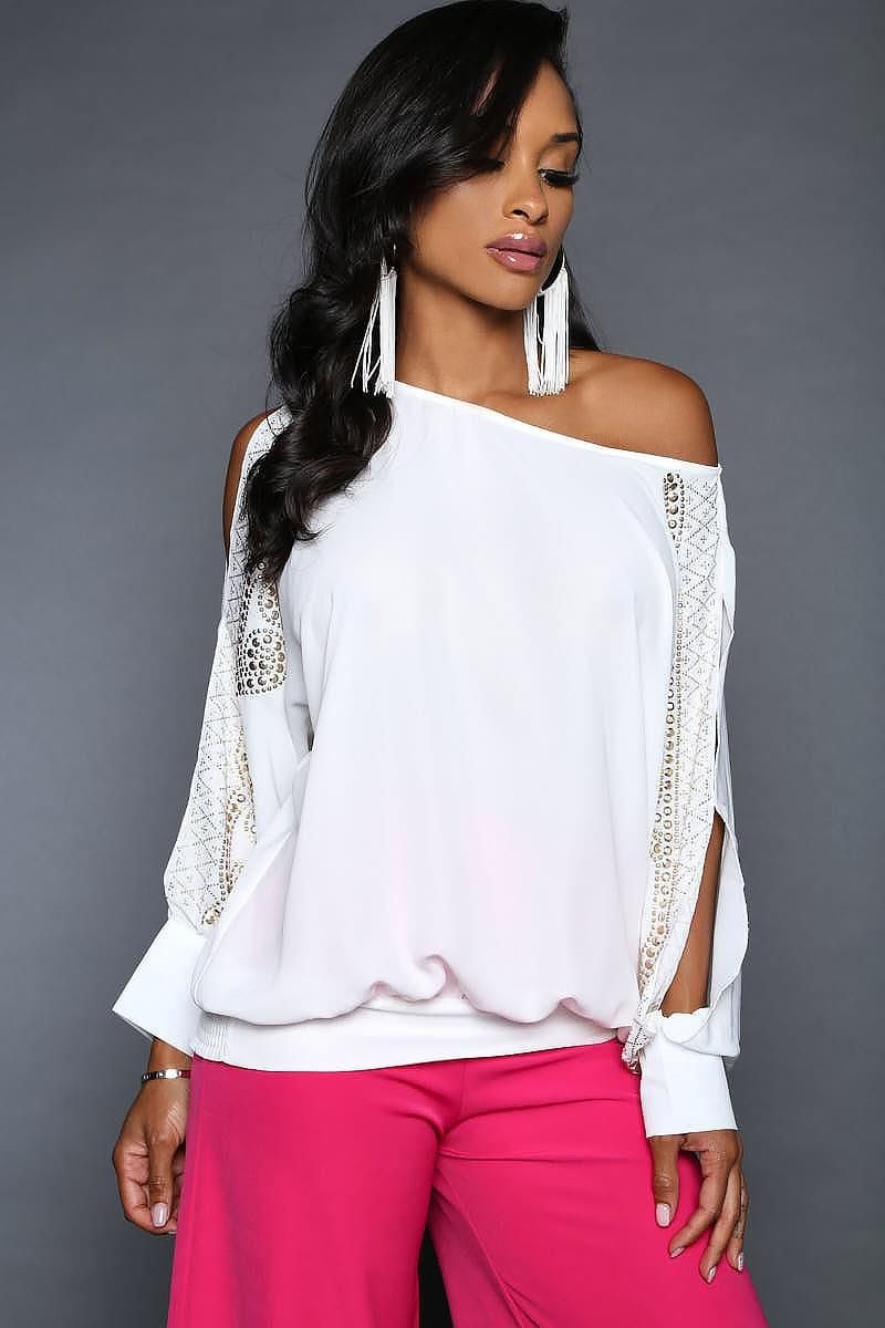 LS Studded Blouse 