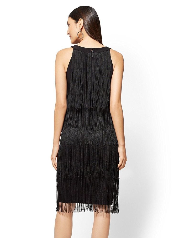 A006|Fringe Me Bodycon Dress|Size: S