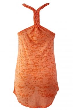 Orange Burnt Out Cover Up Size: S