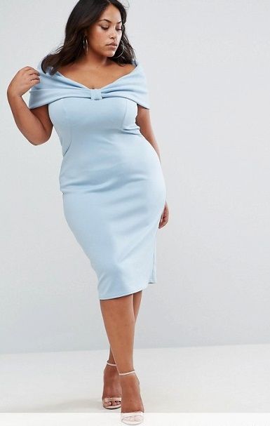 D025|Bardot Midi Dress Size: 3X