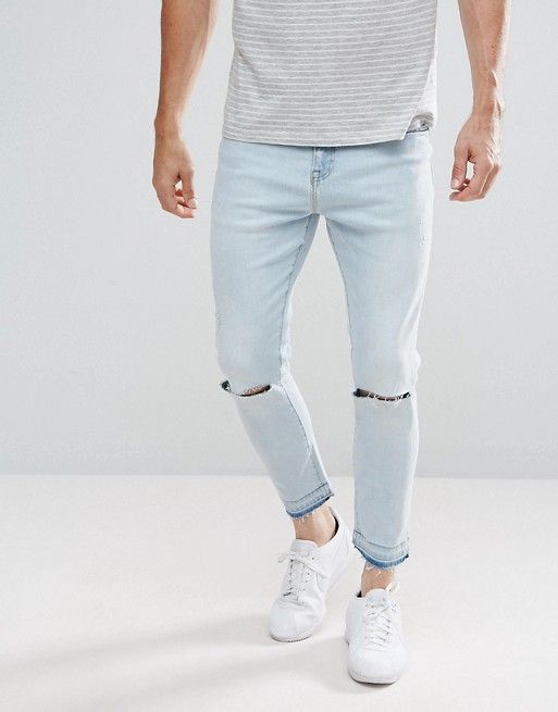 SD Rip Knee Slim Jeans - Size 32 x 32 