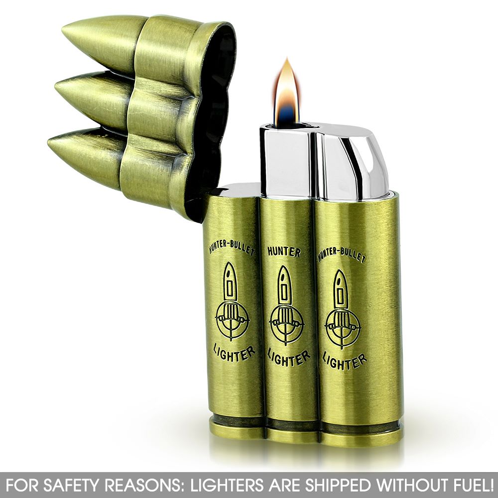 Triple Bullet Refillable Lighter