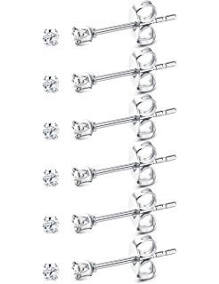 2mm Stainless Steel Stud Earrings 