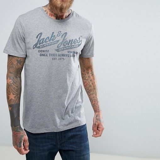 Light Grey Crew Neck T-Shirt|Size: XS