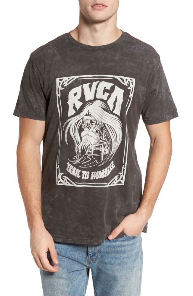 Old-school rock 'n' roll graphics Print T-shirt|Size: M