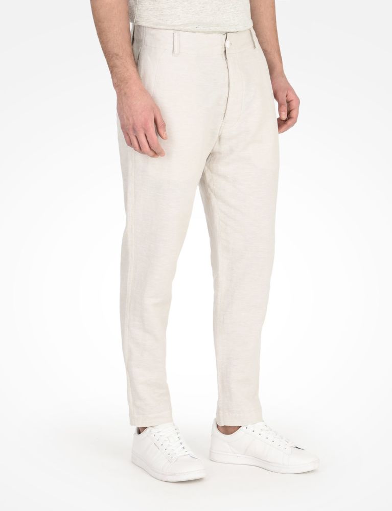 A|X Natural Cotton Linen Chambray Pants