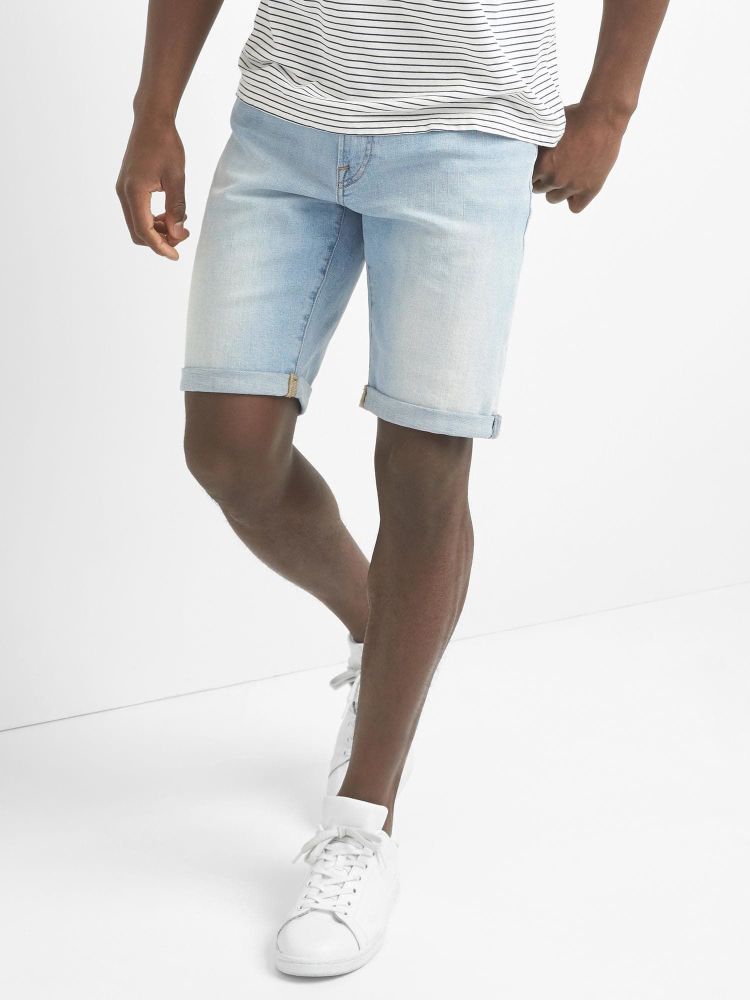 Slim Legs Denim Shorts|Size: 38 