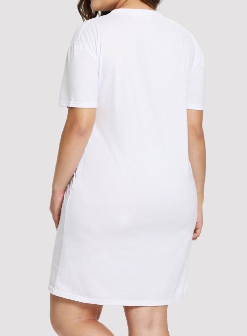 New Markdown SS Ruffle Trim Shirt Dress Size: 1X
