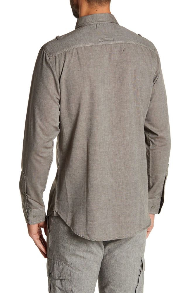 Long Sleeve Woven Shirt Size: XL