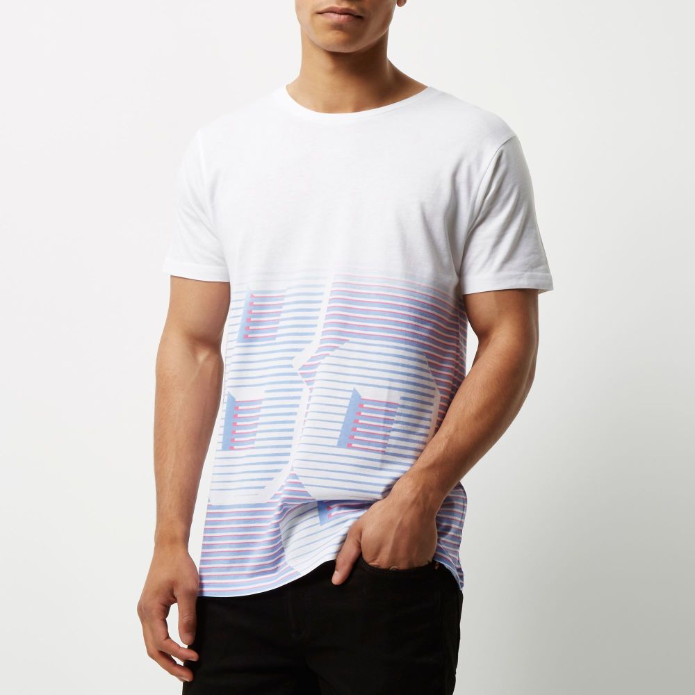 River Island Number Print T-shirt|Size: 