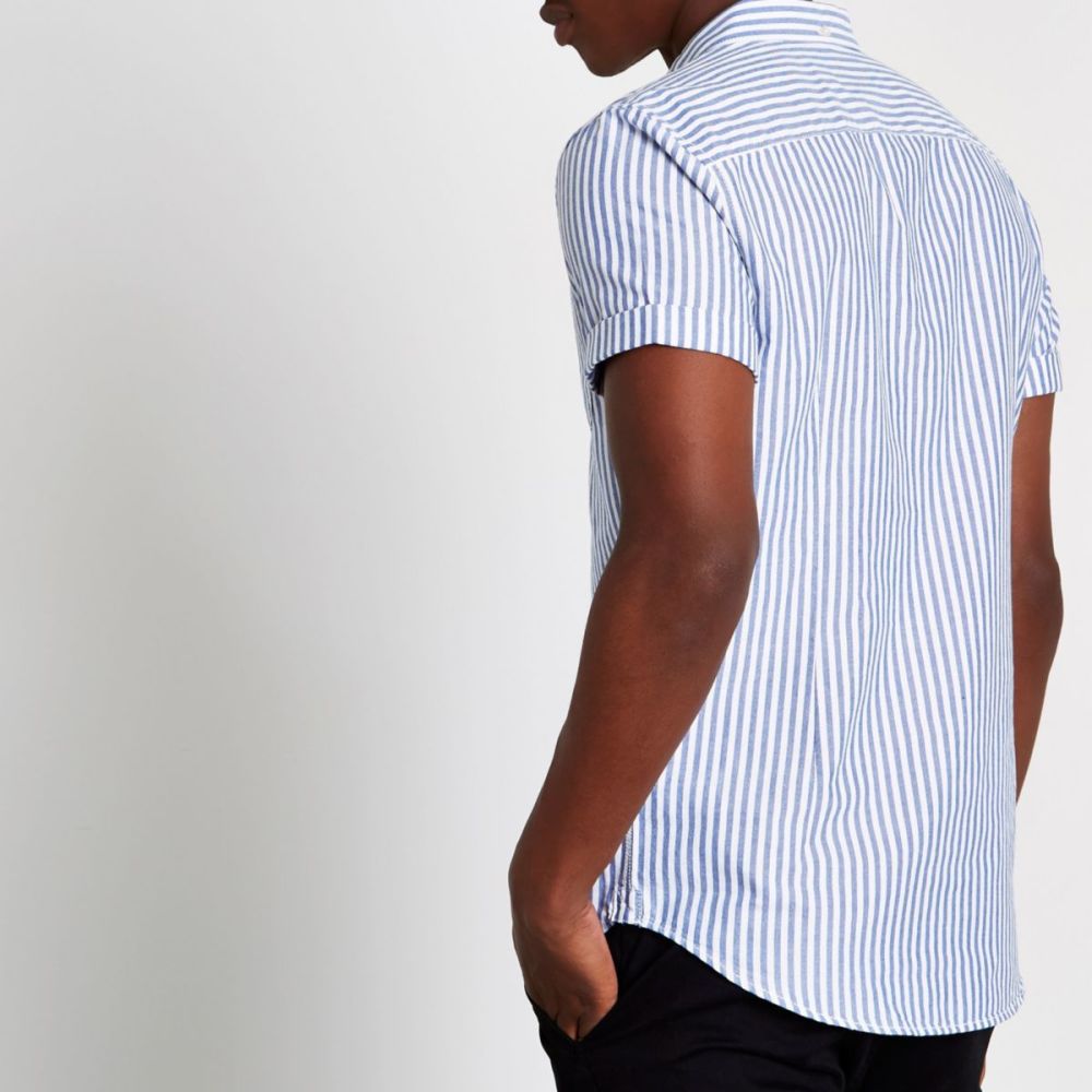 Stripe Slim Fit Shirt|Size: XXS