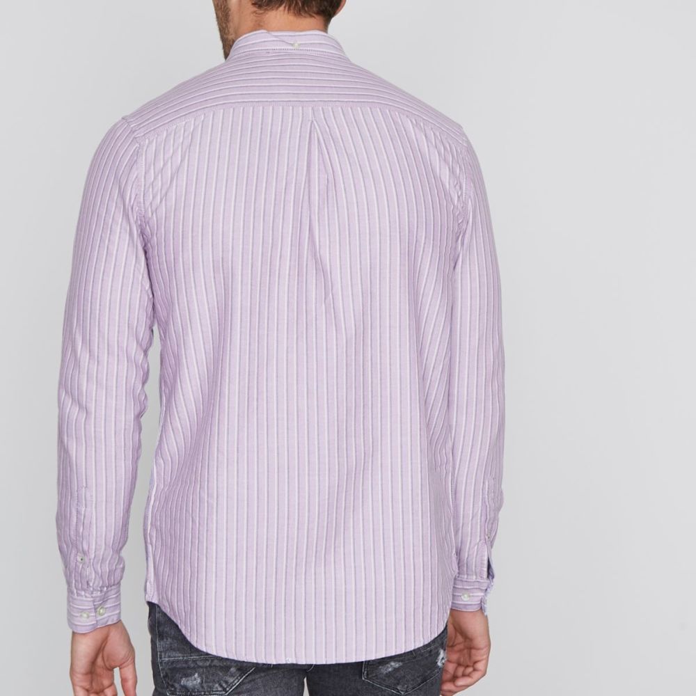 Regular Fit Stripe Shirt|Size: M 