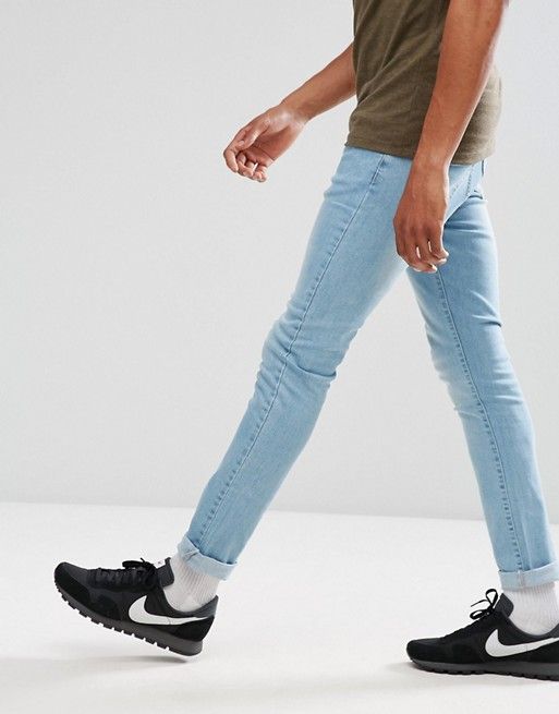 Skinny Light Wash Jeans|Size: W36 L32