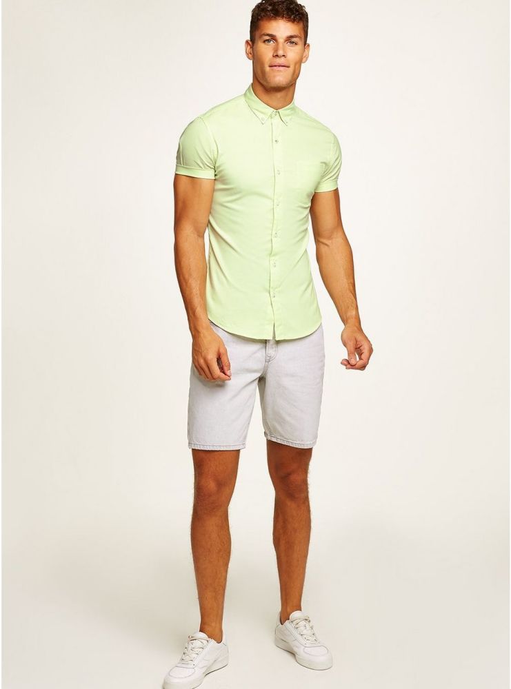 Lime Green Oxford SS Shirt Size: M