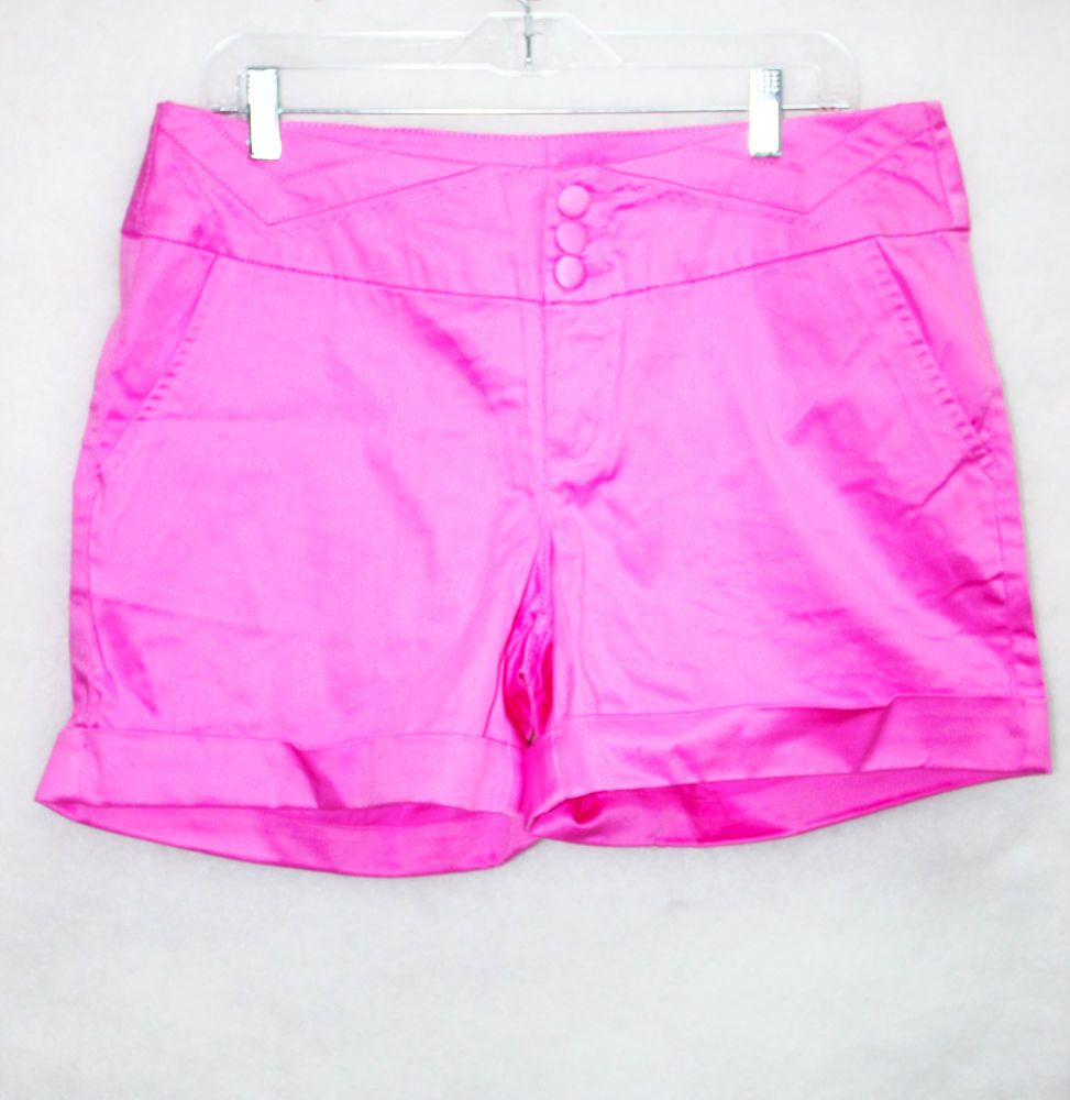 Hot Pink Plus Size Shorts| Size: 14