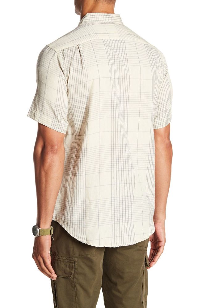 Short Sleeve Woven Regular Fit Shirt|Size: S