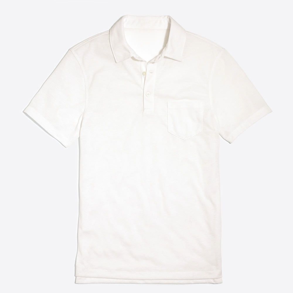  Super Lightweight White Polo Shirt|Size: L