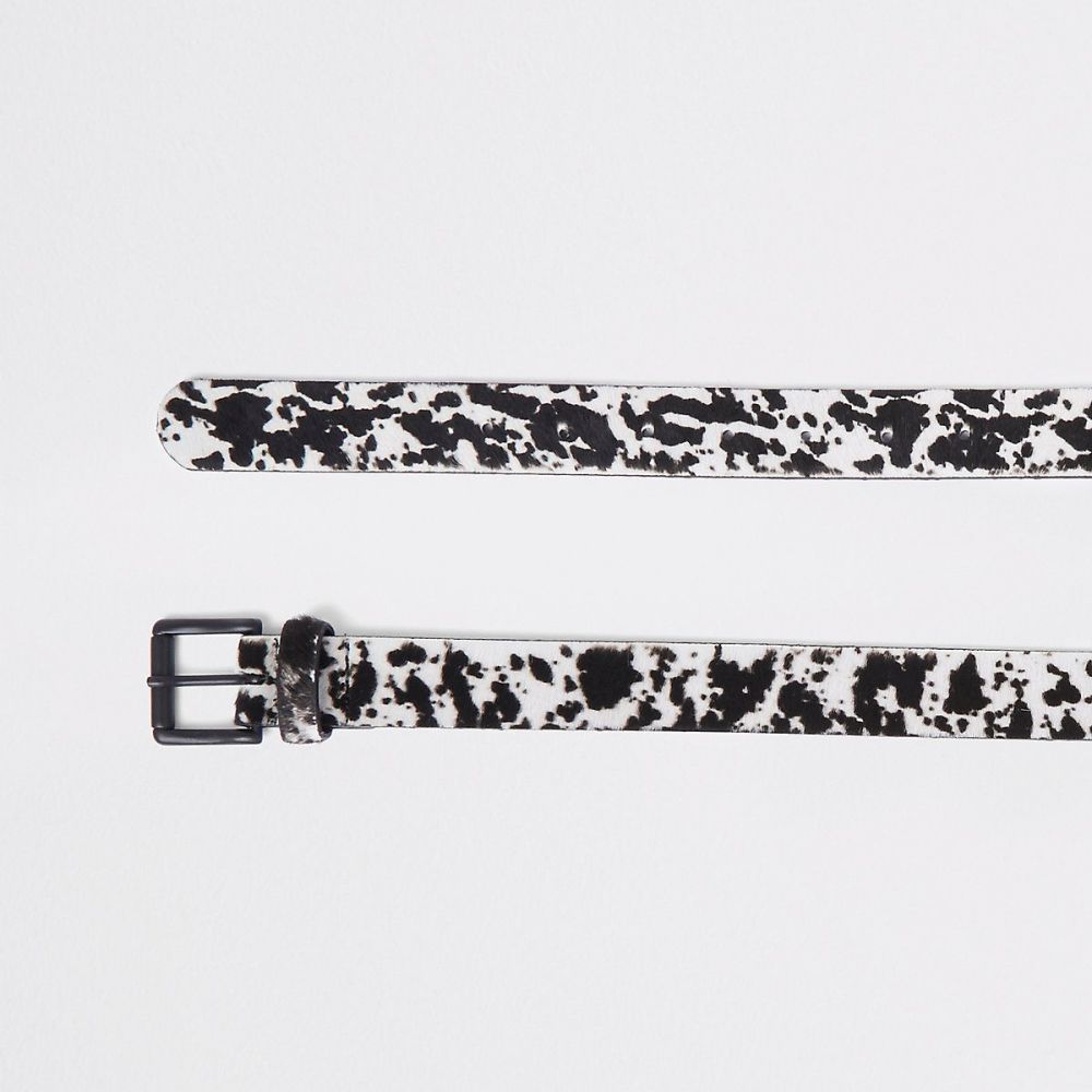 Black Animal Print Belt|Size: M (RI)