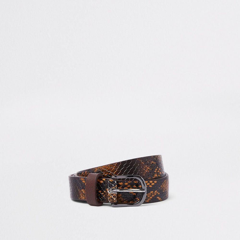 Brown Snakeskin Belt Size: M (RI)