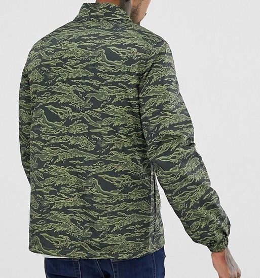 Green Printed Long Sleeve Jacket|Size: L