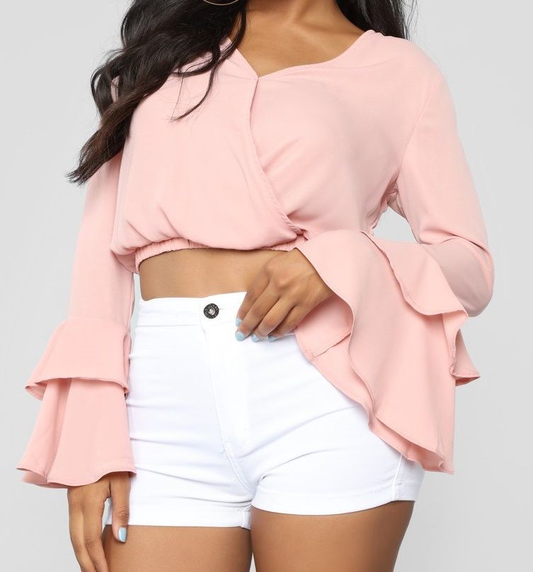 LS Ruffle Detail Top - SMALL