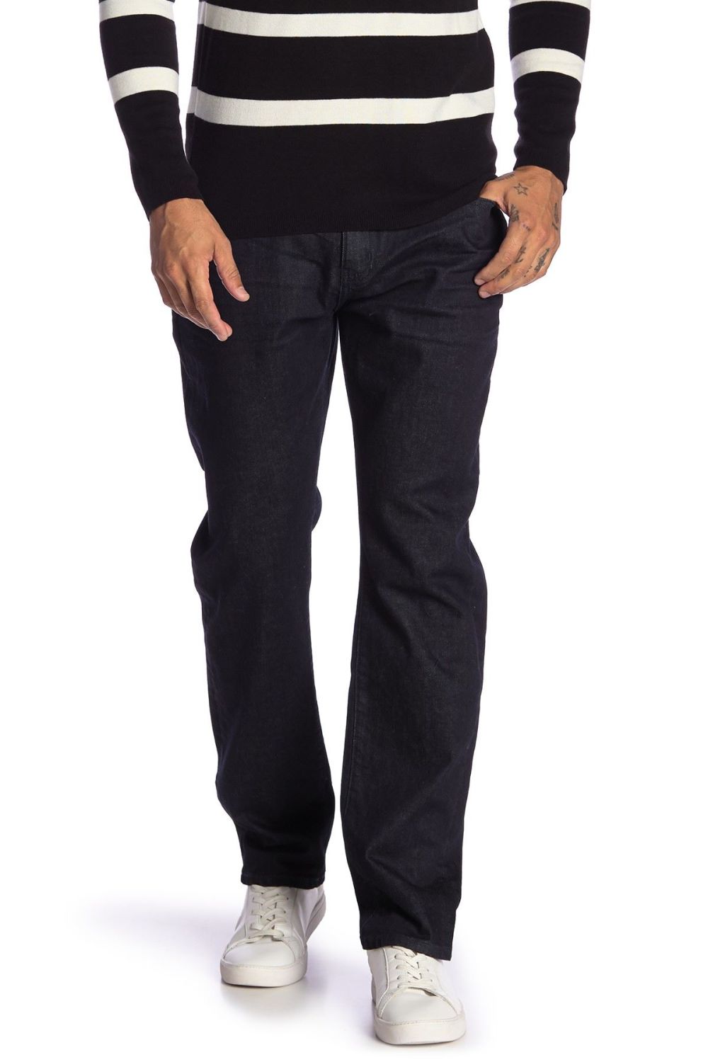 Dark Wash Slim Straight Jeans|Size: 36x32 (BS)