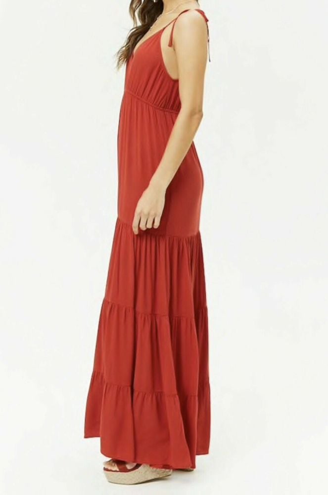 B019 - Halter Elasticized Maxi Dress|Size: M