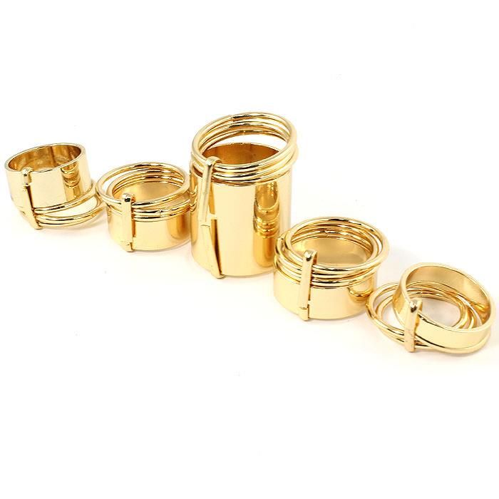 Fashion Gold Metal Multi-Rings 