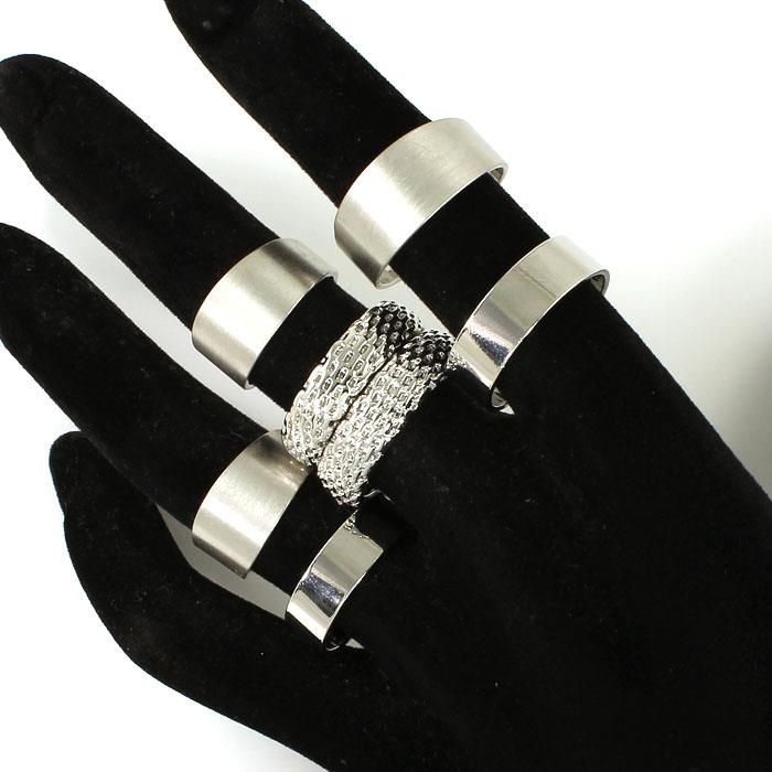 Silver Fashion Multi-Rings