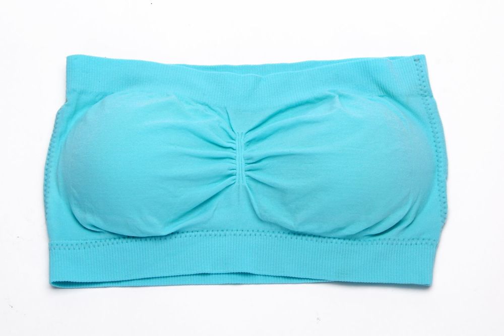 Blue Padded Bandeau Bra Top|Size: One Size Fit Most