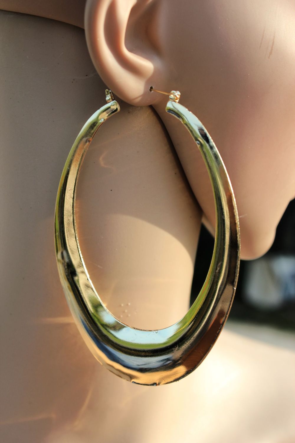 Tear Drops Over Size Fashion Hoops