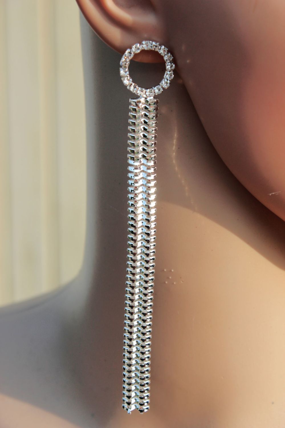 Silver Fashion Drop Earrings