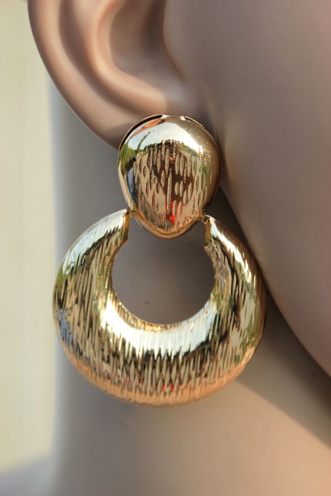 Gold Super Cute Drop Earrings