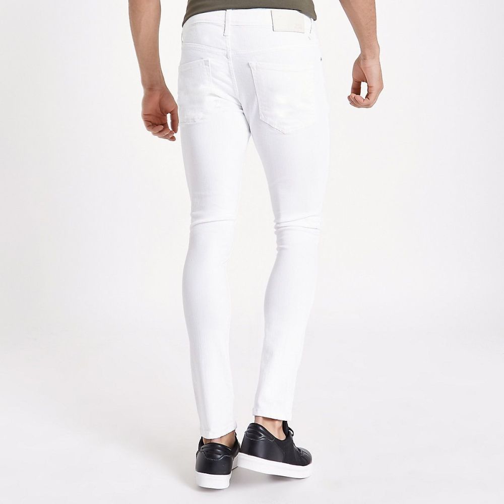 #0080|Super Skinny Stretch White Jean|Size: W42 L32 (RI)