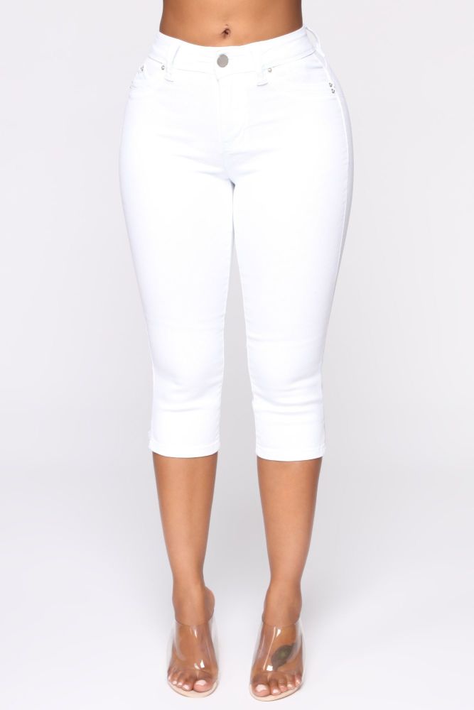 White Crop Jean|Size: 5/S
