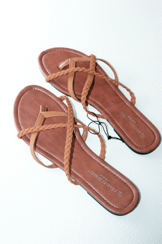 ($25 Only! Last Chance Sale)Brown Braided Sandals|Size: 10