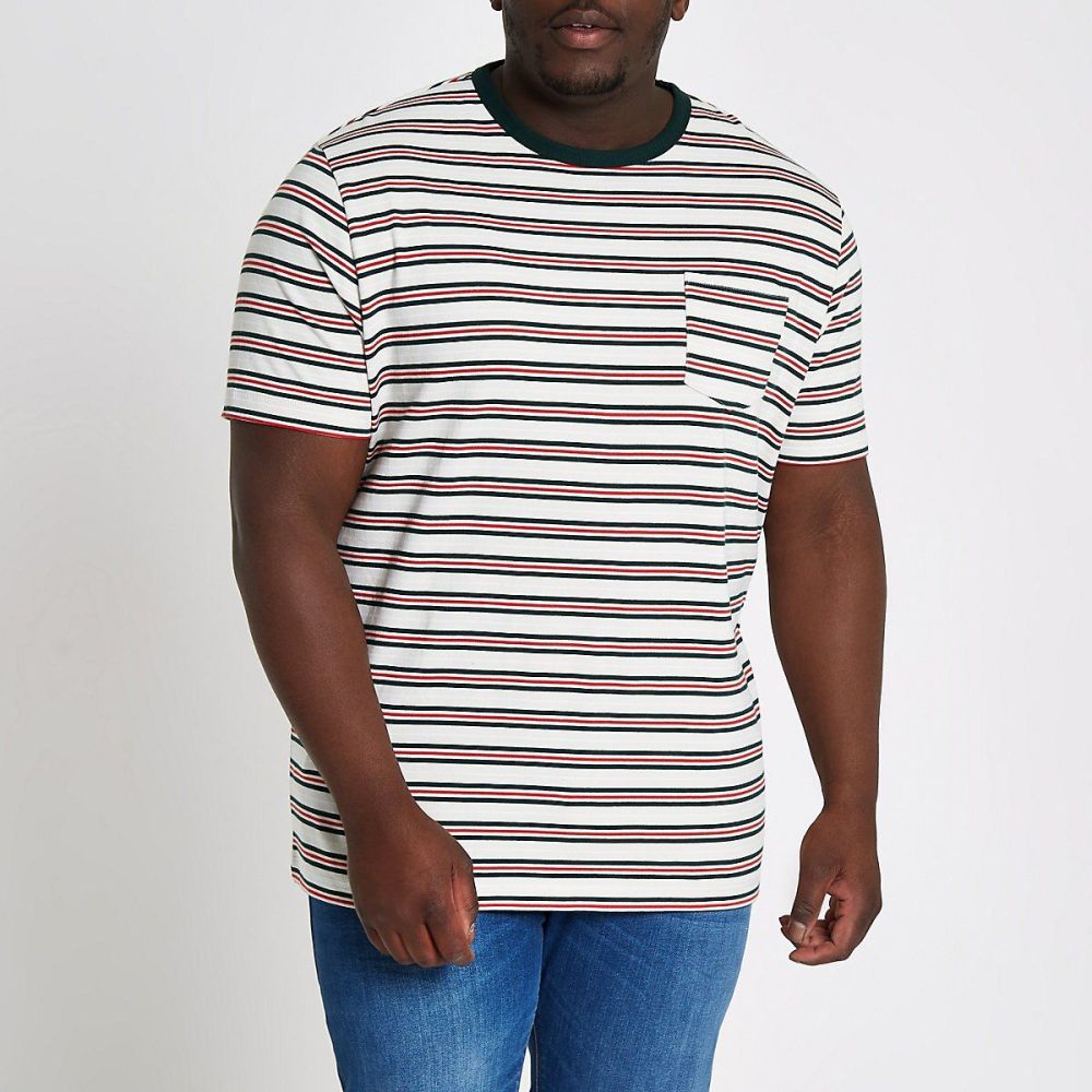 Big and Tall Stripe Slim Fit T-shirt|Size: 3XL