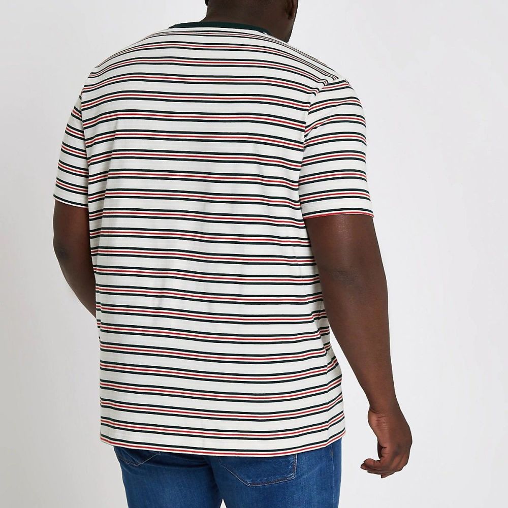 Big and Tall Stripe Slim Fit T-shirt Size: XXXL