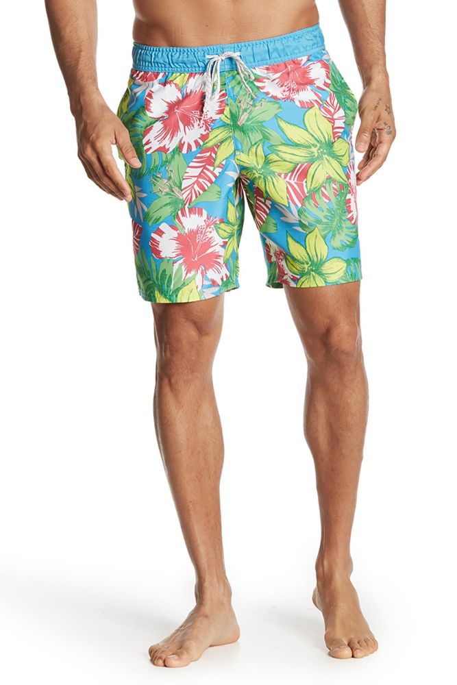 Printed Drawstring waist Beach Shorts|Size: L/34